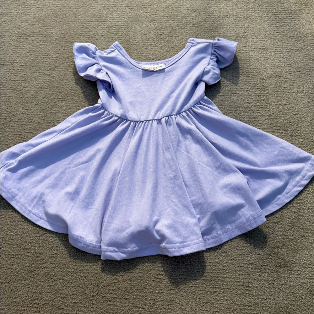 ⭐️3 for $25⭐️Dot Dot Smile Lilac Flutter Sleeve Dress